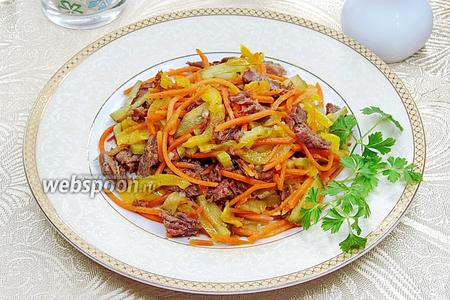 Фото рецепта Салат из говядины с морковью по-корейски