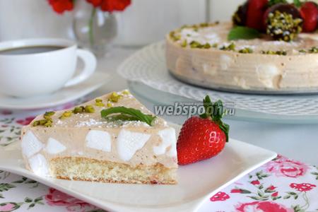 Фото рецепта Клубнично-шифоновый торт