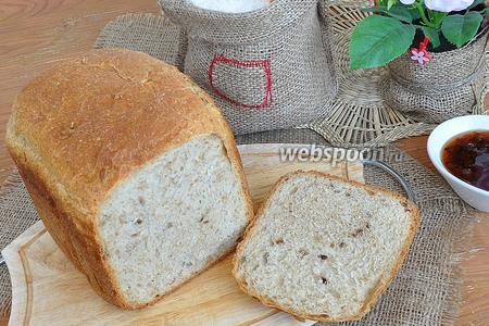 Фото рецепта Хлеб с овсяными отрубями и семенами подсолнечника в хлебопечке