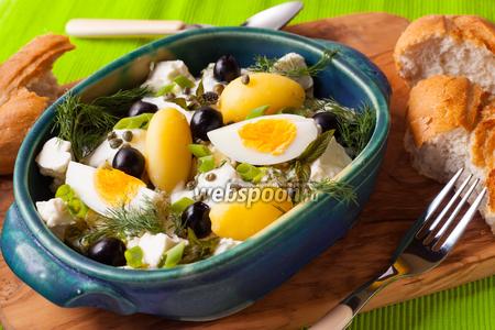 Фото рецепта Греческий картофельный салат с фетой
