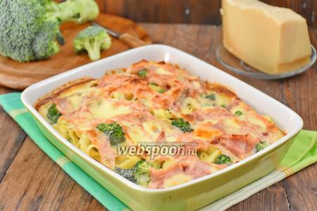 Фото рецепта Запеканка из лапши с овощами и сыром