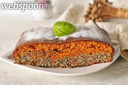 Фото рецепта Карамельно-маковый пирог