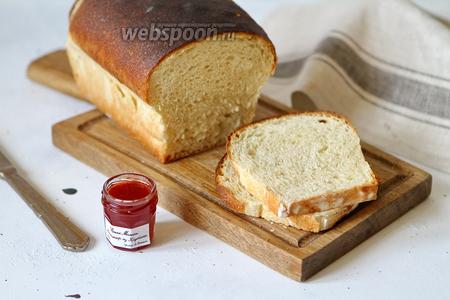 Фото рецепта Белый хлеб для тостов на пшеничной закваске 