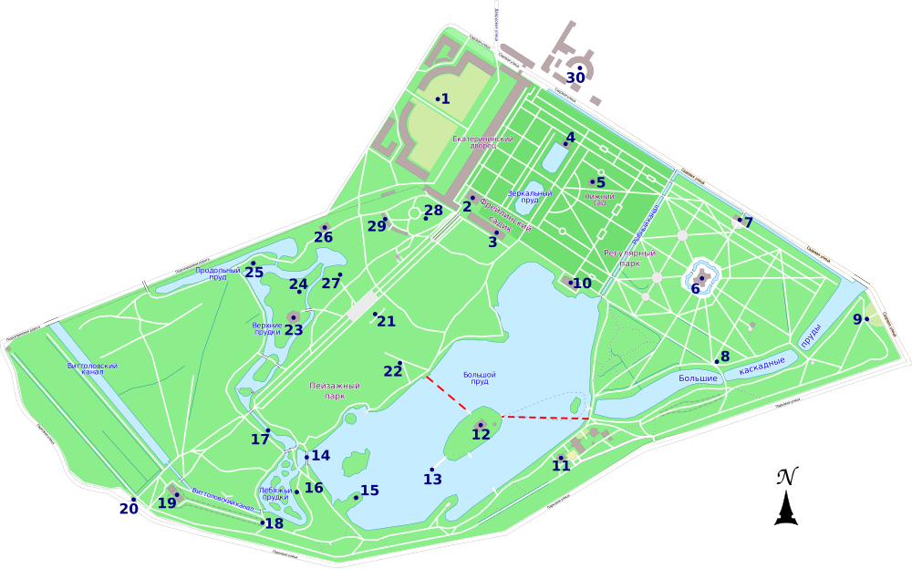 Catherine Park - plan.svg