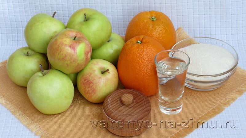 Варенье из яблок с апельсинами: фото 1
