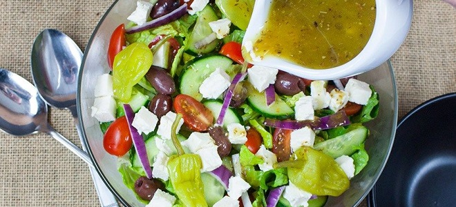 Соус для греческого салата с горчицей