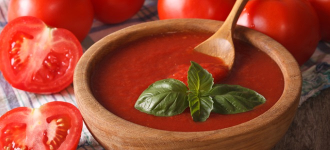 томатный соус с базиликом на зиму