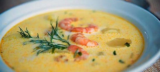 кукурузный крем суп с креветками рецепт
