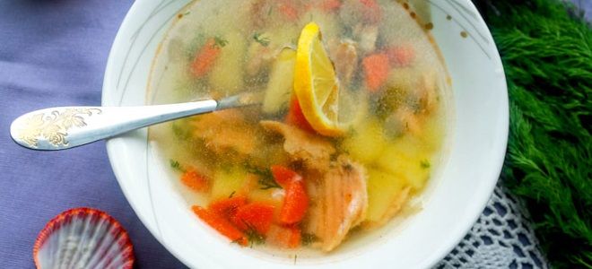 рыбный суп из хребтов лосося