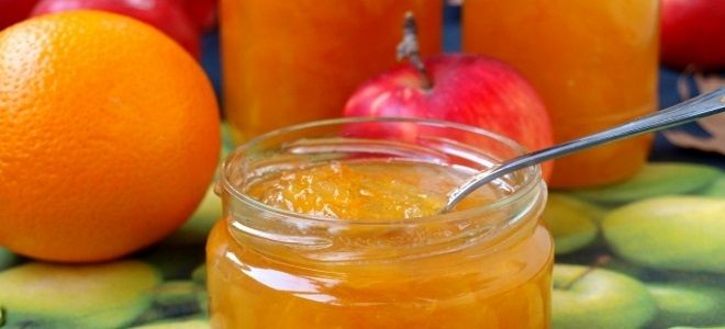 Варенье из яблок с апельсиновым соком