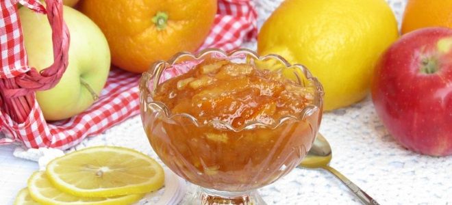 Варенье из яблок с апельсиновым соком