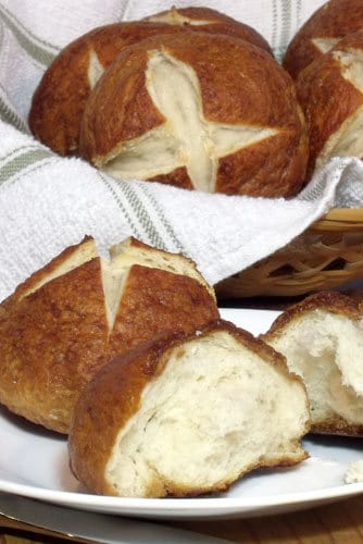 If you love soft pretzels, you will love the dense, chewy dough and beautifully browned, salty crust of Laugenbroetchen, or German pretzel rolls. 