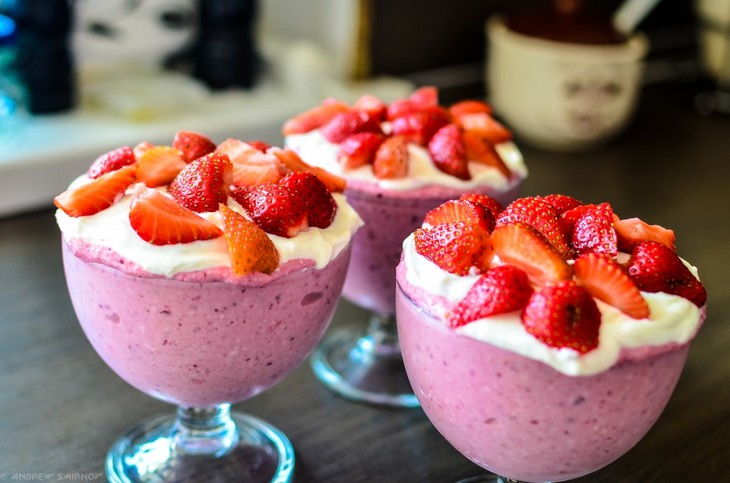 Вкусный десерт: мусс из фруктов и ягод