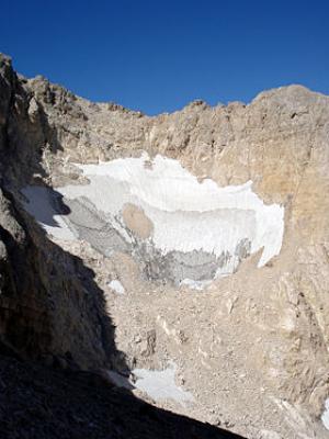 расстаявший ледник Кальдероне